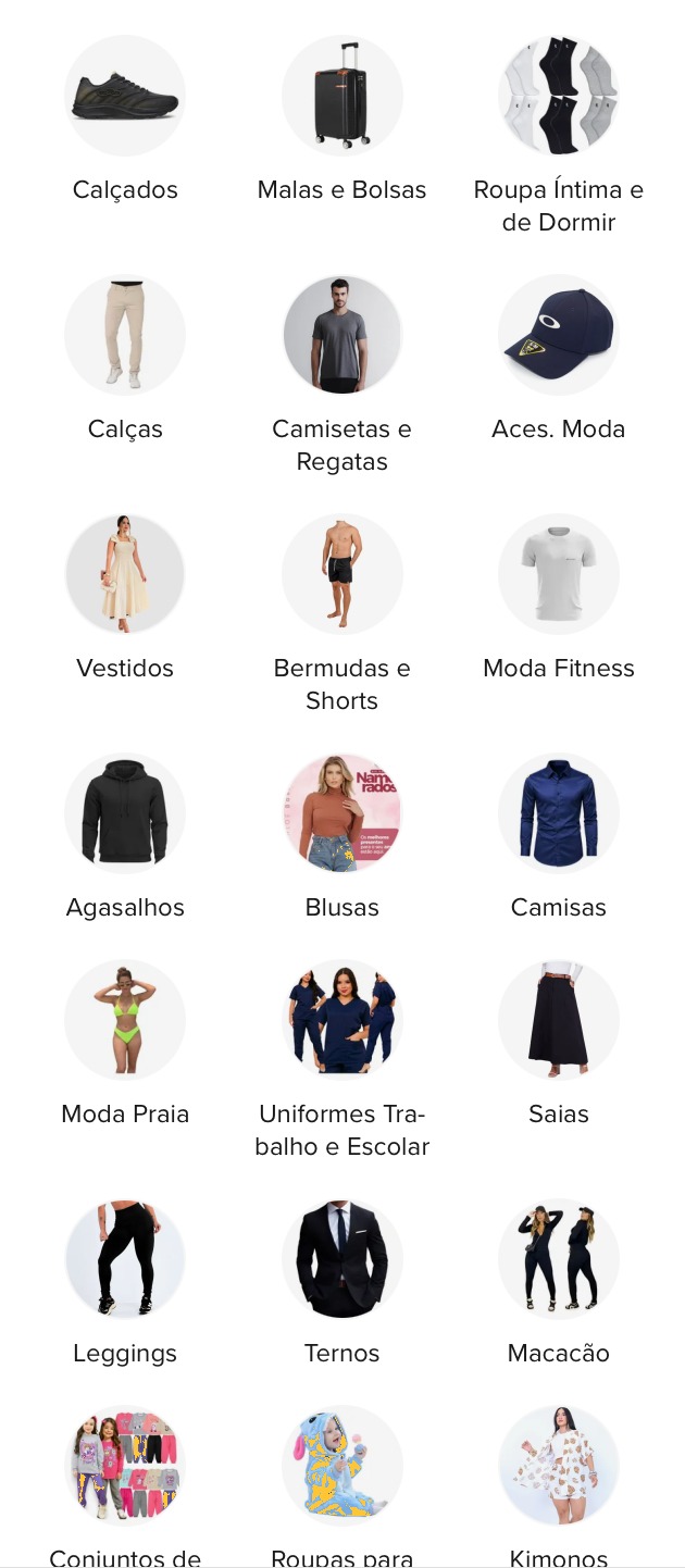 Conteúdo da categoria Moda e Acessórios